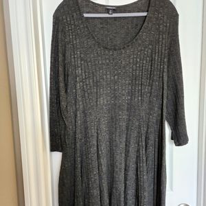 Torrid size 2 GUC Black and Green Rib Knit Dress